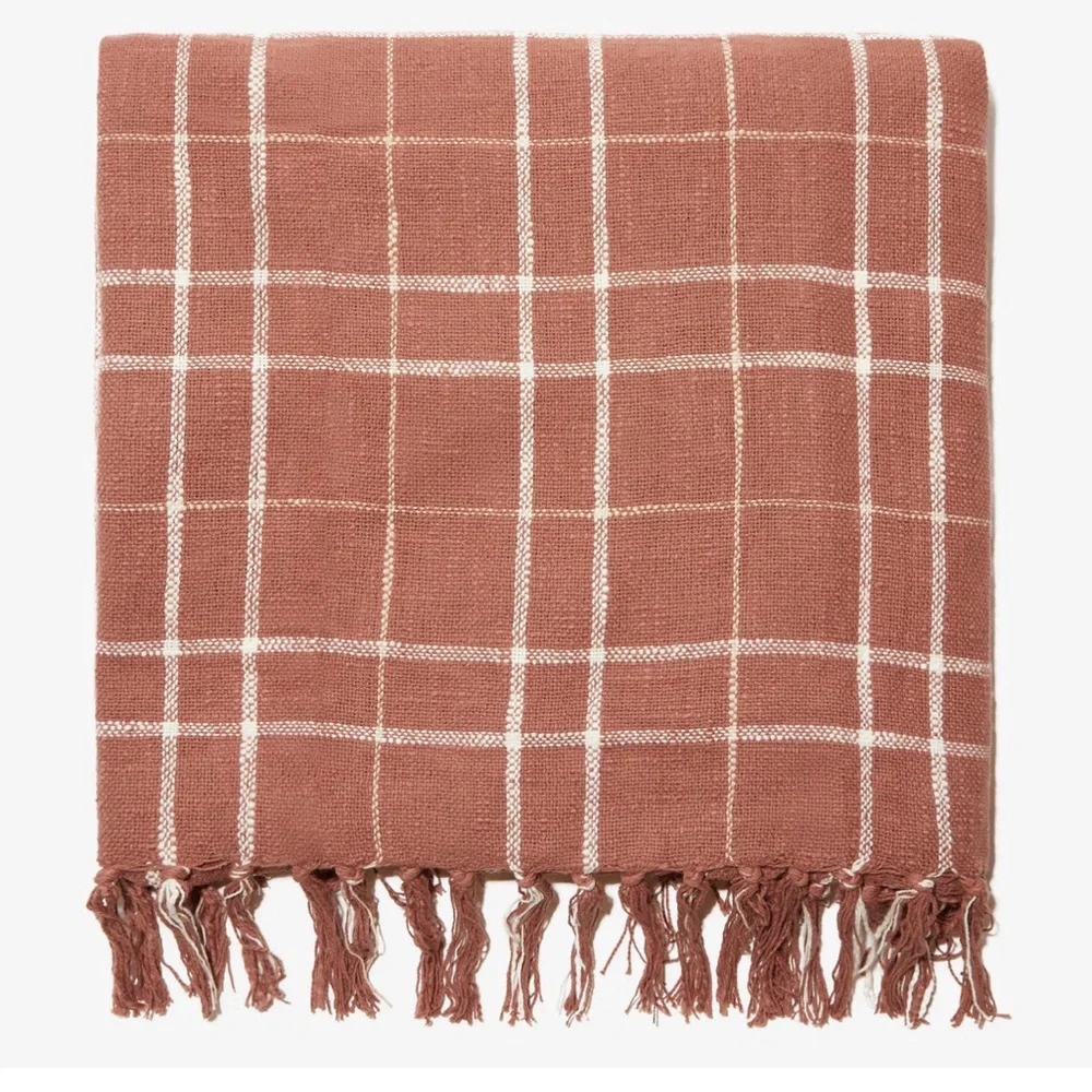 Little Korboose by April Nemeth‎ Woven Throw Blanket Rust 50 x 60